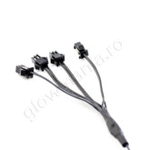 Conector splitter tip b pentru fir neon el-wire model 4 iesiri